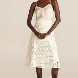 Rebecca Taylor Floral Crochet Skirt
